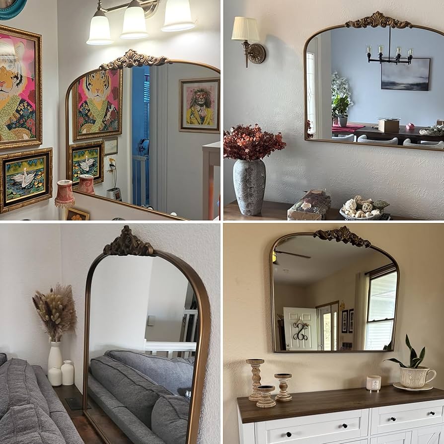 Amazon.com: Wemily Vintage Gold Ornate Baroque Mirror - 36 Amazon.com: Wemily Vintage Gold Ornate Baroque Mirror - 36